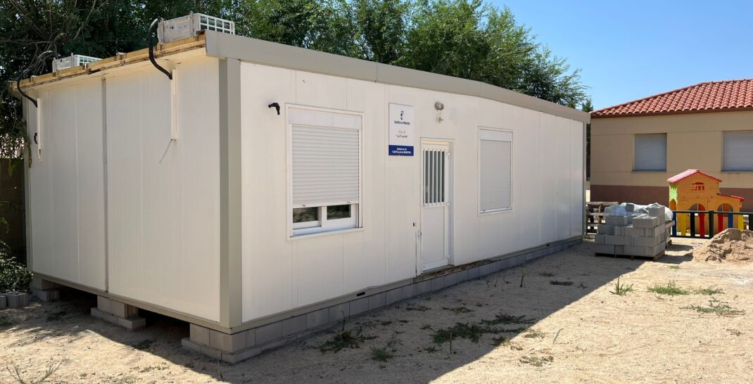 terminacion del proyecto de aulas prefabricadas